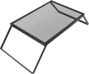Foldable Campfire Grille Durable Portable Camping Grill Outdoors for Picnic Iron Material (40 X 30cm With Fork)