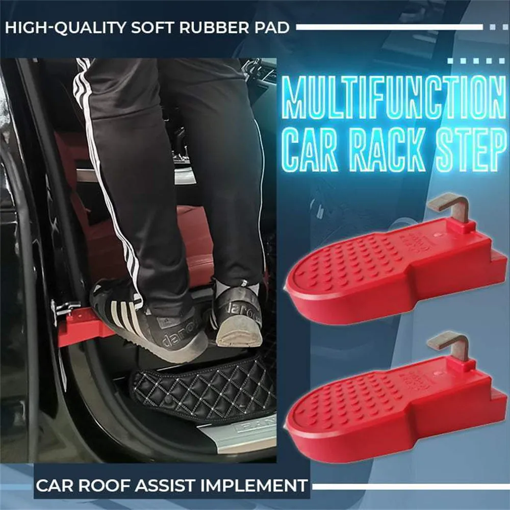 Foldable Car Roof Rack Foot Pedal Aluminium