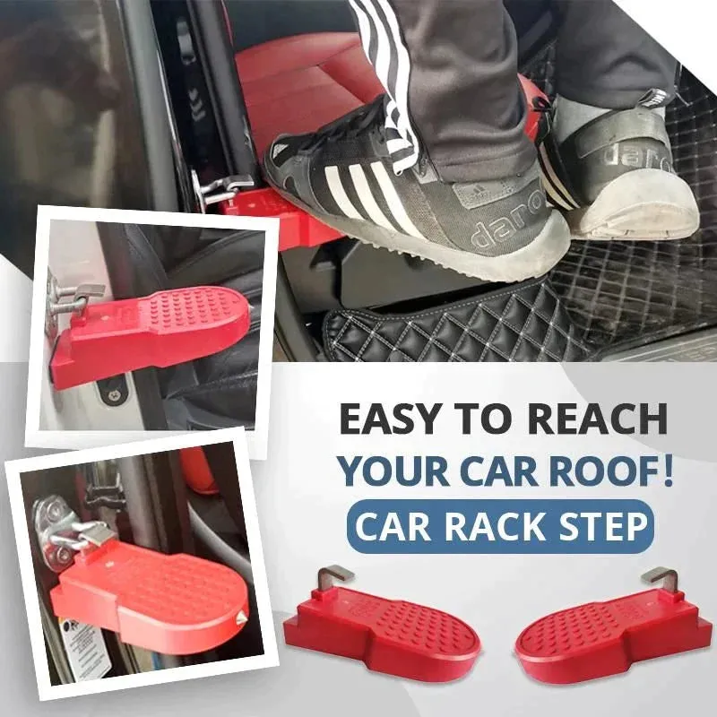 Foldable Car Roof Rack Foot Pedal Aluminium