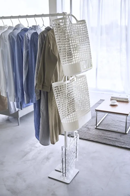 Foldable indoor drying rack - Tower - White