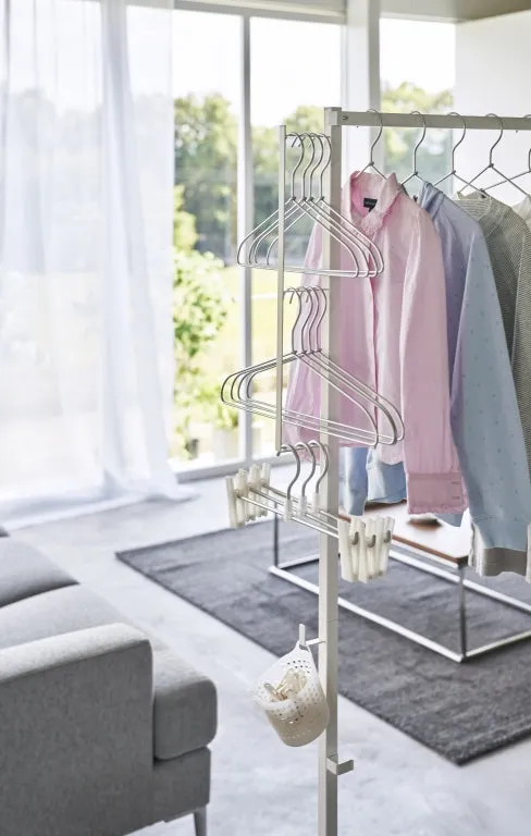 Foldable indoor drying rack - Tower - White