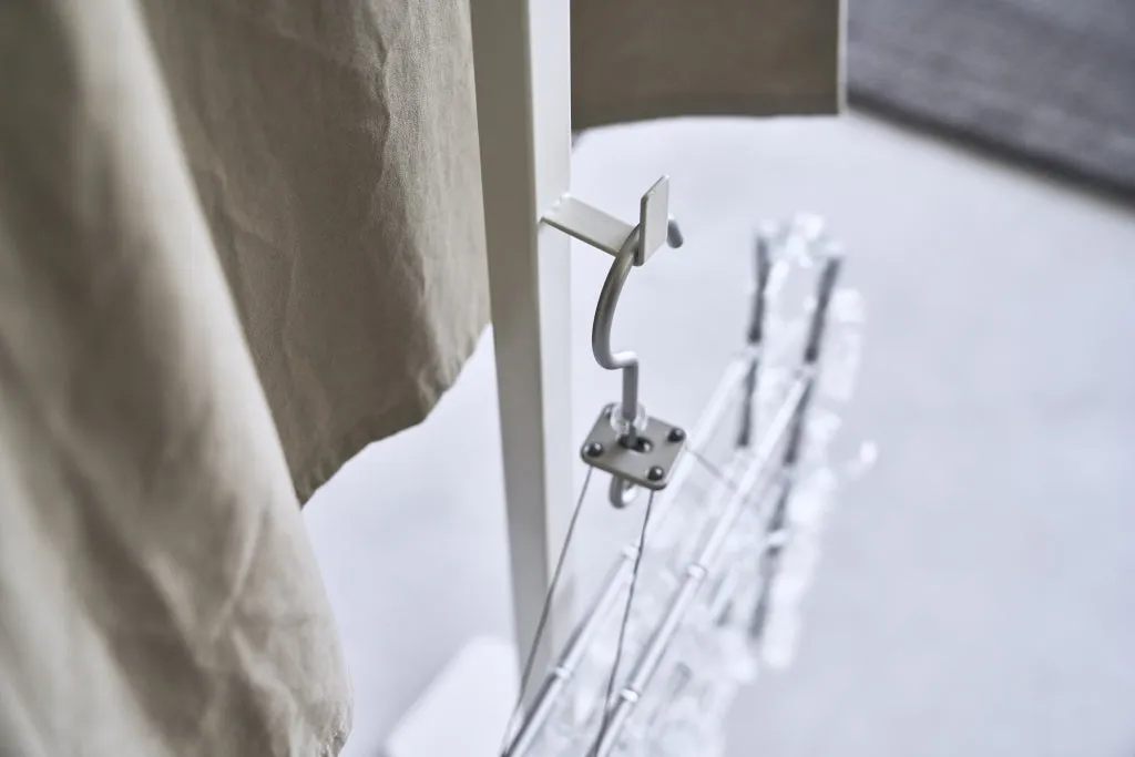 Foldable indoor drying rack - Tower - White