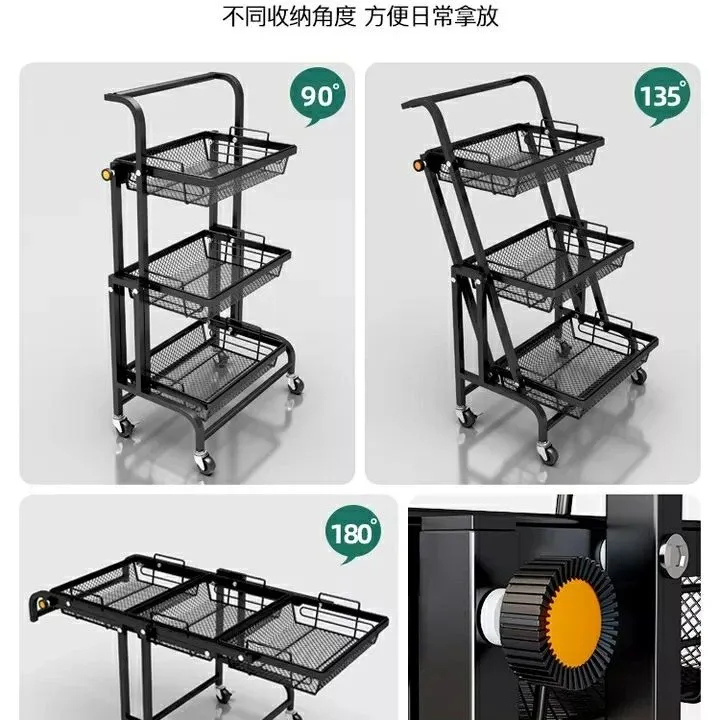 Foldable Metallic Kitchen Rack