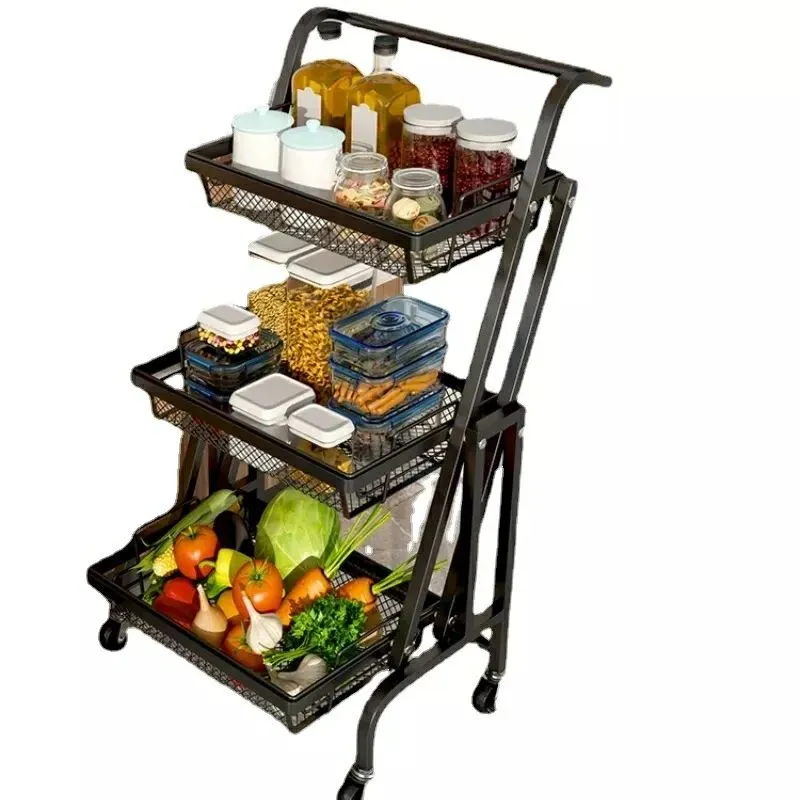 Foldable Metallic Kitchen Rack