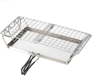 Folding Camp Stove Toaster, Gas Stove Grill Stainless Steel Mini Stove Grill Camping Bread Toaster