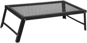 Folding Campfire Grill,Camping Grill Outdoor Cooking Equipment with Legs Heavy Duty Portable for Travel Backyard Outdoor BBQ