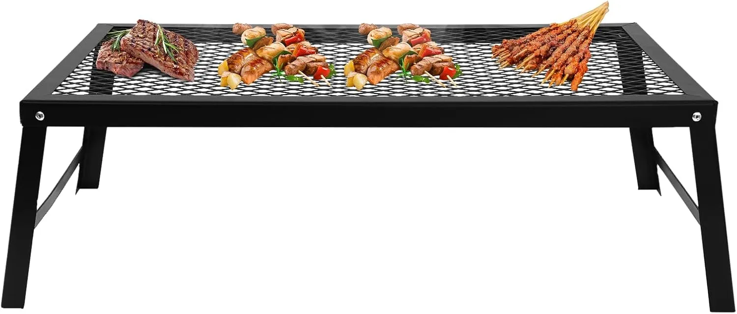 Folding Camping Grill for Outdoor Cooking Equipment & Camping Gear & Accessories