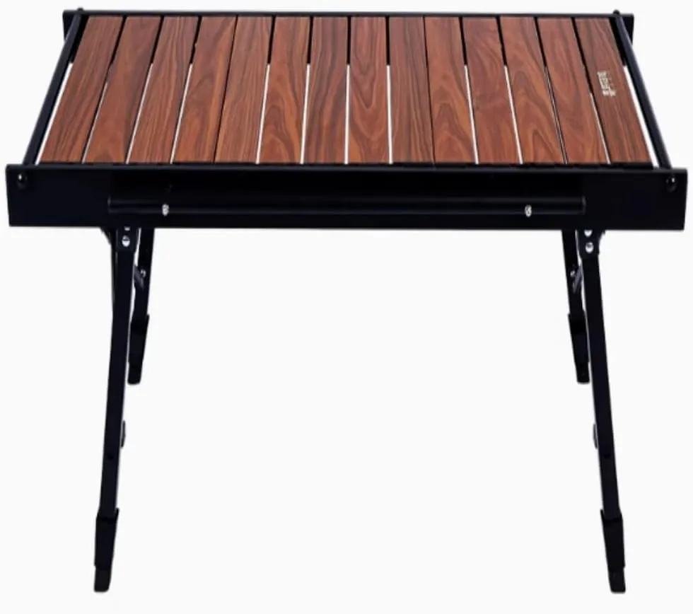 Folding Camping Table IGT Portable Outdoor Camp Kitchen System, Adjustable Aluminum Foldable, Ultralight Lightweight with Carrying Zipper Bag for Patio BBQ Backyard Car Camping Picnic RV