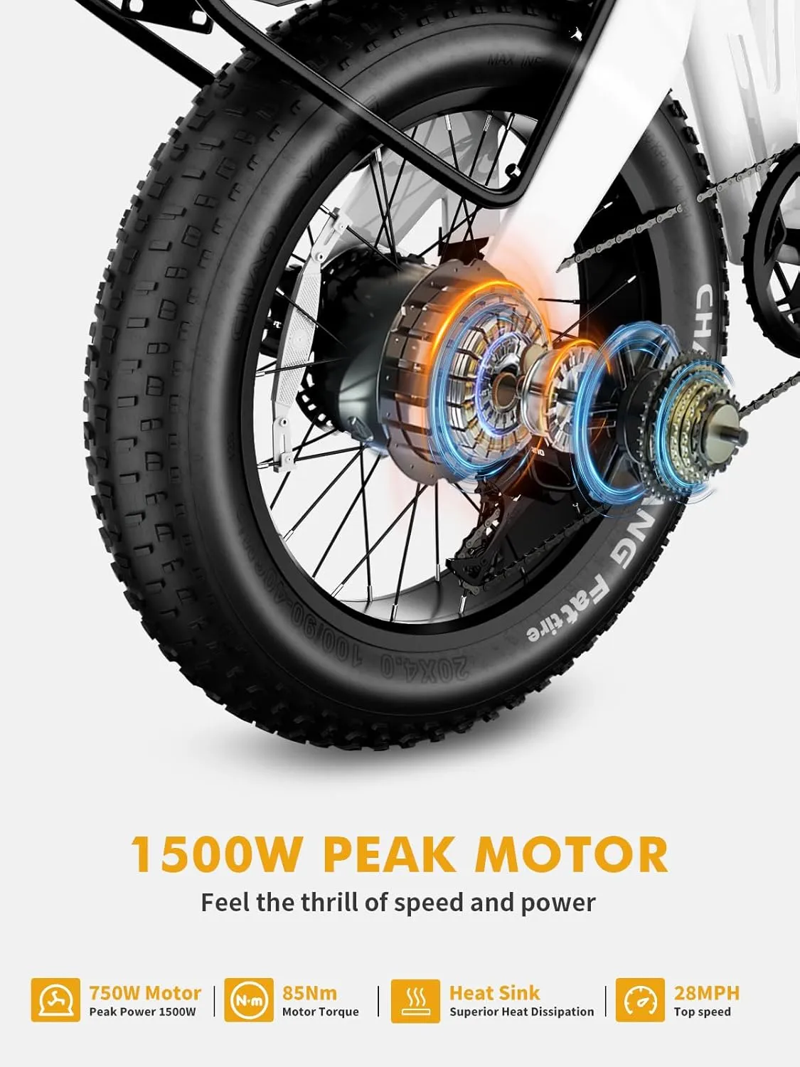 Folding Electric Bike for Adults 1500W Peak Motor, 28MPH 60 Miles,720WH Battery 20" x 4.0" Fat Tire Foldable Ebike Commute with NFC/Anti-Theft/Hydraulic Brakes,UL Certified Electric Bicycle