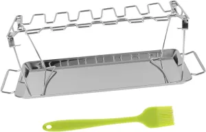 Folding Grill Tool Sturdy BBQ Rack Outdoor Picnic Stainless Steel Construction