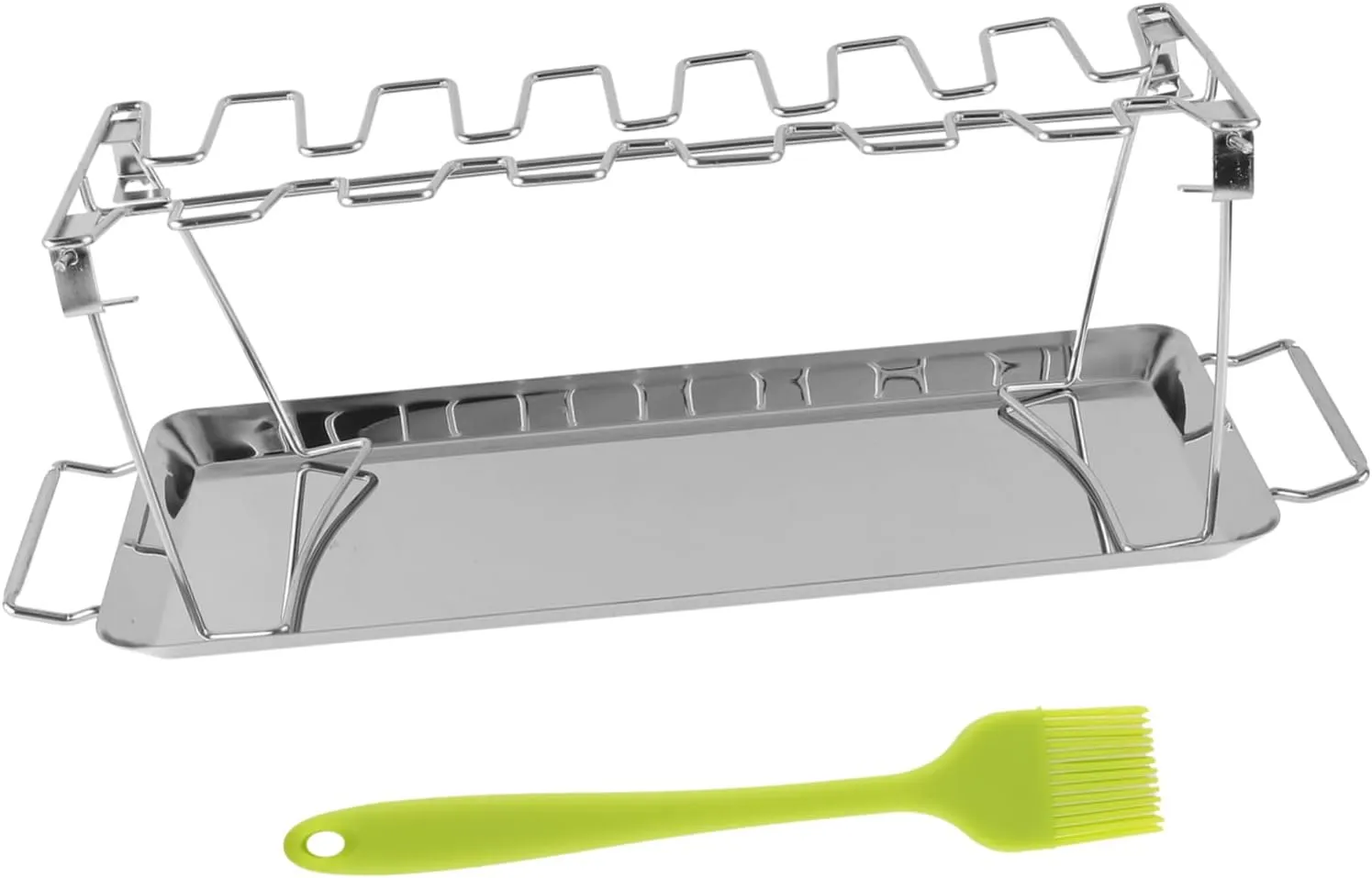 Folding Grill Tool Sturdy BBQ Rack Outdoor Picnic Stainless Steel Construction