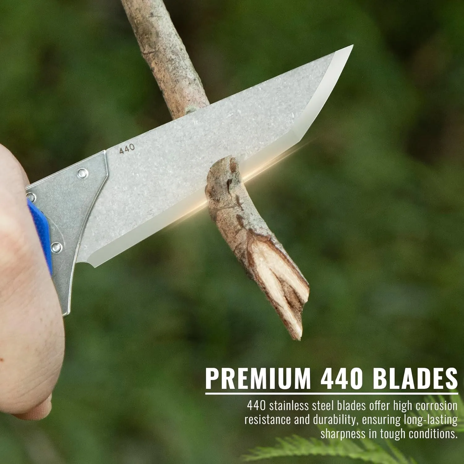 Folding Pocket Flipper Knife, 4pcs Replaceable Blades, 3.5" 440 Steel Blade G10 Handle EDC Knife with Pocket Clip for Men Women, Sharp Camping Survival Hiking, Outdoor or Indoor Carry Knives