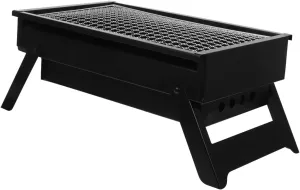 Folding Portable Charcoal Grill with Upgraded Pullout Box Outdoor Barbecue Grill for Camping Backyard and Picnics Compact Design for People Durable and Easy to Clean