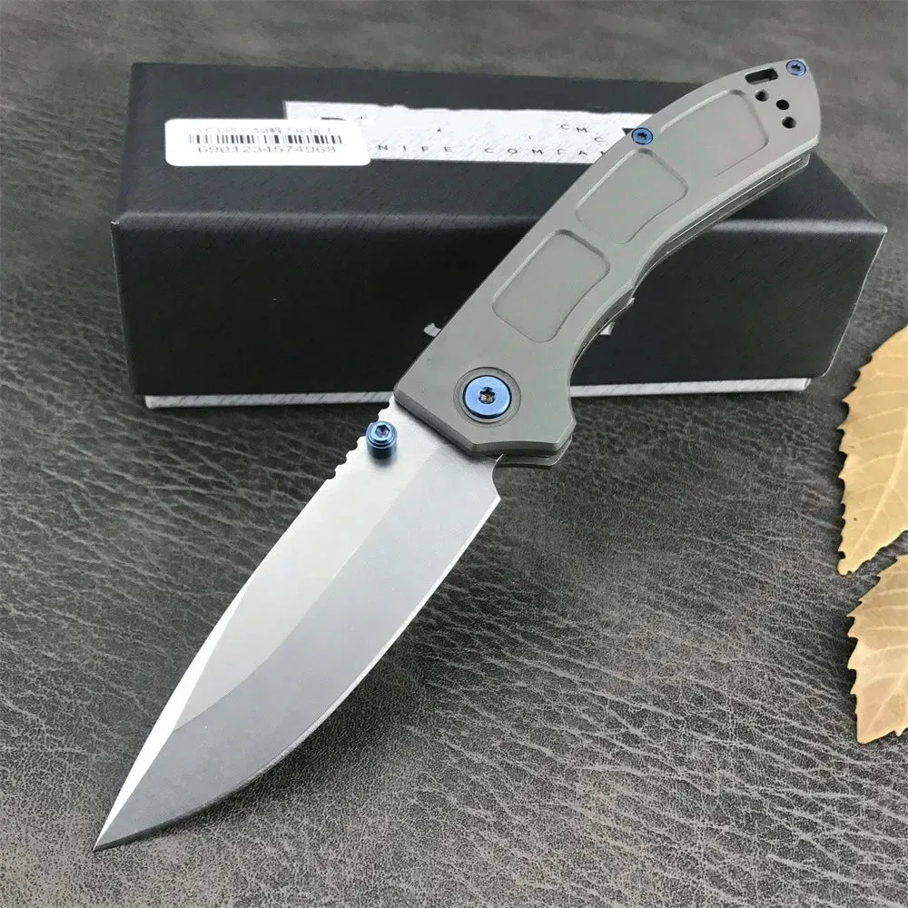 Folding Survival Knife with Drop Point Blade