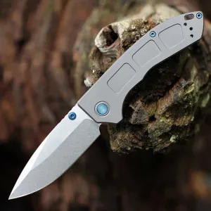 Folding Survival Knife with Drop Point Blade
