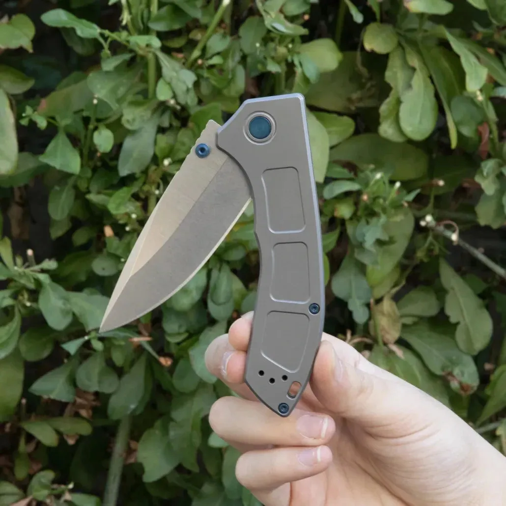 Folding Survival Knife with Drop Point Blade