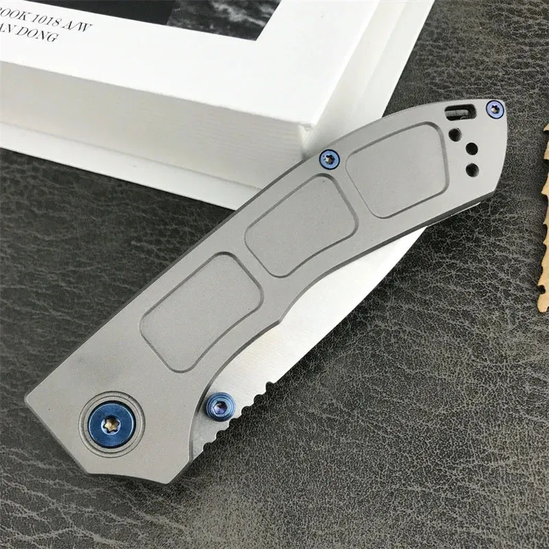 Folding Survival Knife with Drop Point Blade