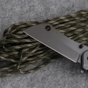Folding Survival Rosewood Early access Tactical and 440C Steel Handle Camping Direct shipping Knife EDC Stainless for Hiking 20.5cm Pocket Blade Knife