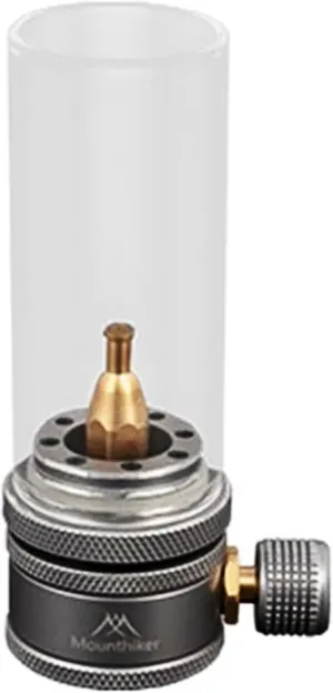 Gas Lantern, Portable Metal Gas Lantern Camping with Heat-Resistant Glass, Gas Lamp with Adjustable Valve, Gas Light for Camping and Hiking Gas Lantern Camping
