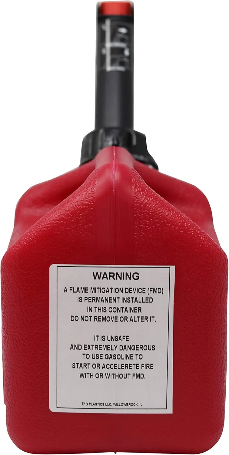 GB310 Press 'N Pour 1 Gallon Gas Can, Red