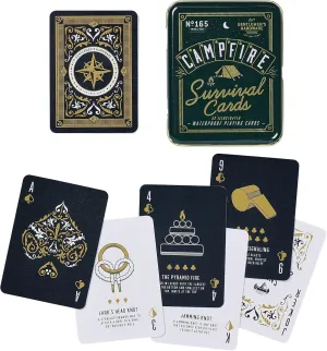 Gentlemen's Hardware Campfire Survival Travel Playing Cards Set