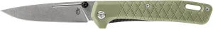 Gerber Gear Zilch Pocket Knife - 3.1" Plain Edge Blade Folding Knife - EDC Gear and Equipment - Lichen Green