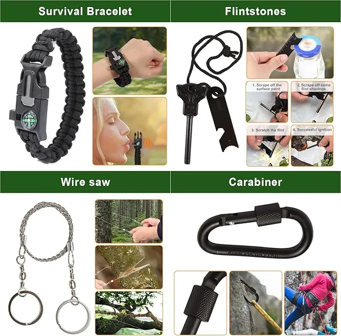 Gifts for Men Dad Him Husband Fathers Day - Survival Kit - Survival Gear and Equipment- Camping Accessories Cool Gadget Birthday Day Gifts for Men Husband Guy