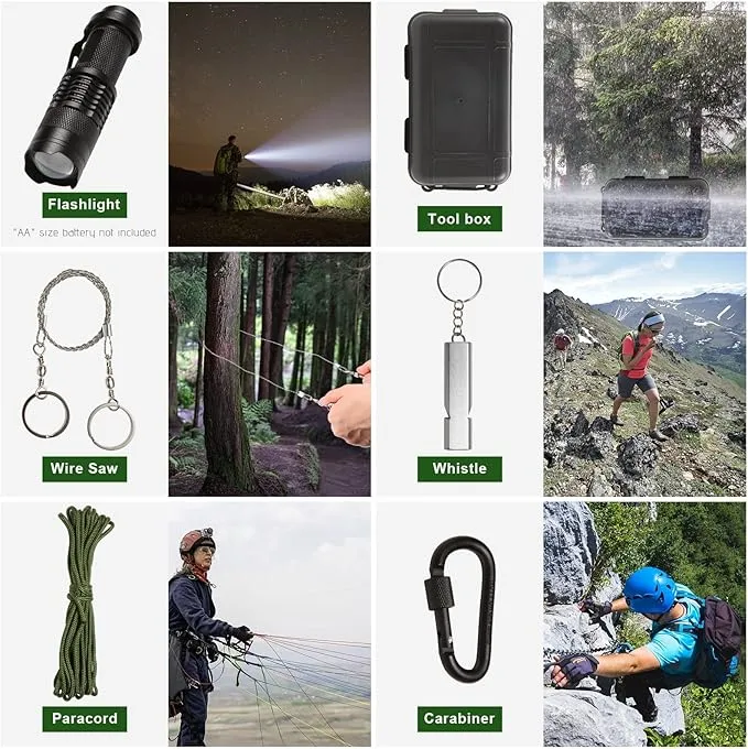 Gifts for Men Dad Him Husband Fathers Day - Survival Kit - Survival Gear and Equipment- Camping Accessories Cool Gadget Birthday Day Gifts for Men Husband Guy
