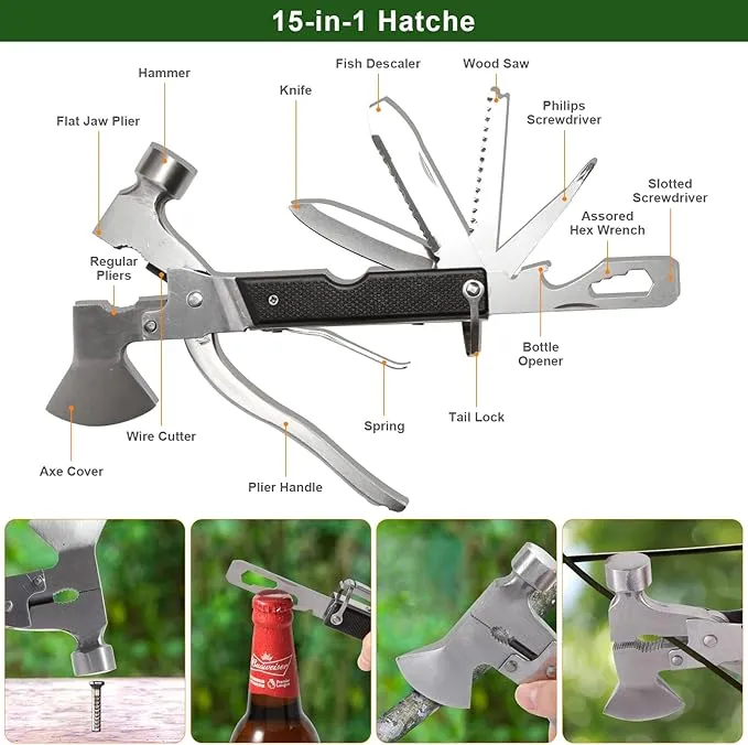 Gifts for Men Dad Him Husband Fathers Day - Survival Kit - Survival Gear and Equipment- Camping Accessories Cool Gadget Birthday Day Gifts for Men Husband Guy