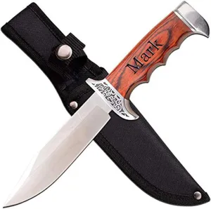 GIFTS INFINITY Personalized Laser Engraved FIXED BLADE KNIFE 10.25" OVERALL, Fathers Dad for Day, Groomsmen Gift, Graduation Gifts, Gifts for Men, (HK-783)