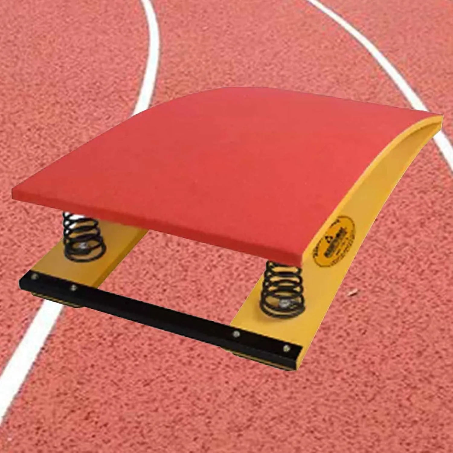 GJAGXQ Gymnastics Springboard for Home Heavy Duty Pro Curved Spring Board Spring Board for Home Gymnastics Beam with 4 Spring, Vault Gymnastics Equipment for School Home Gym,Durable, Red/Green