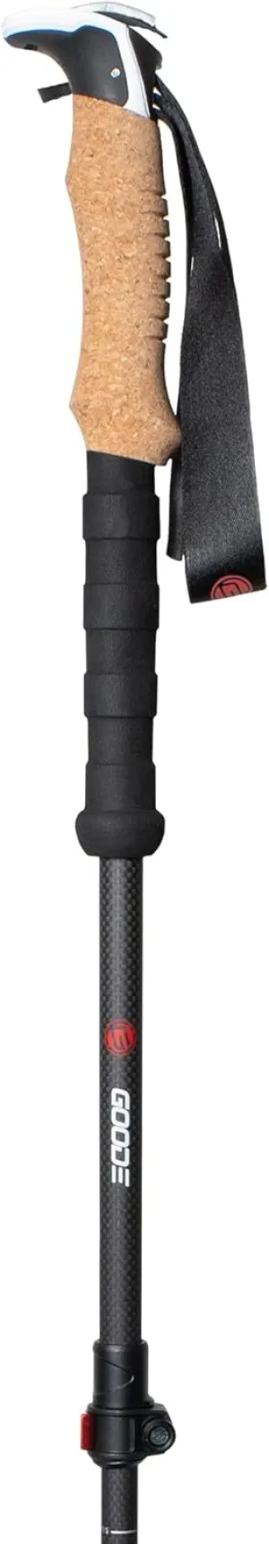 Goode Carbon Peak Backcountry Trekking Poles, 428g, 25-54 in Height Range, 2-Stage Adjustable