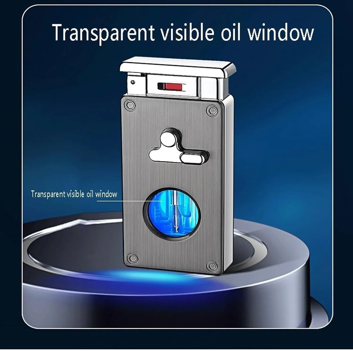 Gravity Induction, Intelligent Induction Metal Butane Lighter, 5 Ignition Modes, Windproof Dual Flame switchable, Adjustable Size, Inflatable Portable Lighter (excluding Fuel)(Silver*b)