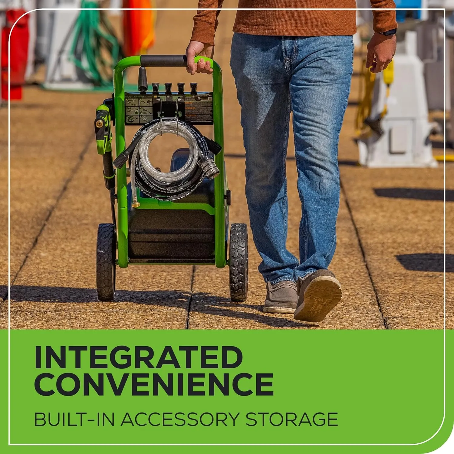 Greenworks 80V 3000 PSI Dual-Port Pressure Washer (2.0 GPM), Tool-Only, Powerful Enough to Remove Pesky Dirt and Grime on Siding, Fences, Patios, Driveways, and Sidewalks