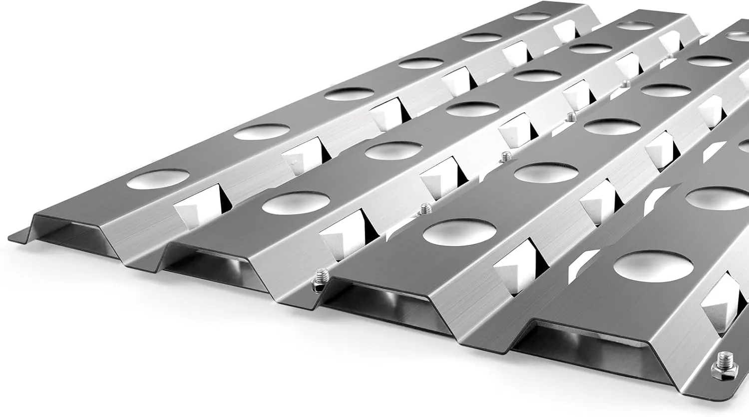 Grill Burners Grill Briquette Tray for Alfresco ALX2-30CD, ALX2-42C, ALX2-42RFG, ALX2-56, ALX2-56BFG, 18” BBQ Pipe Tubes Ceramic Briquettes Grill Replacement Parts Stainless Steel