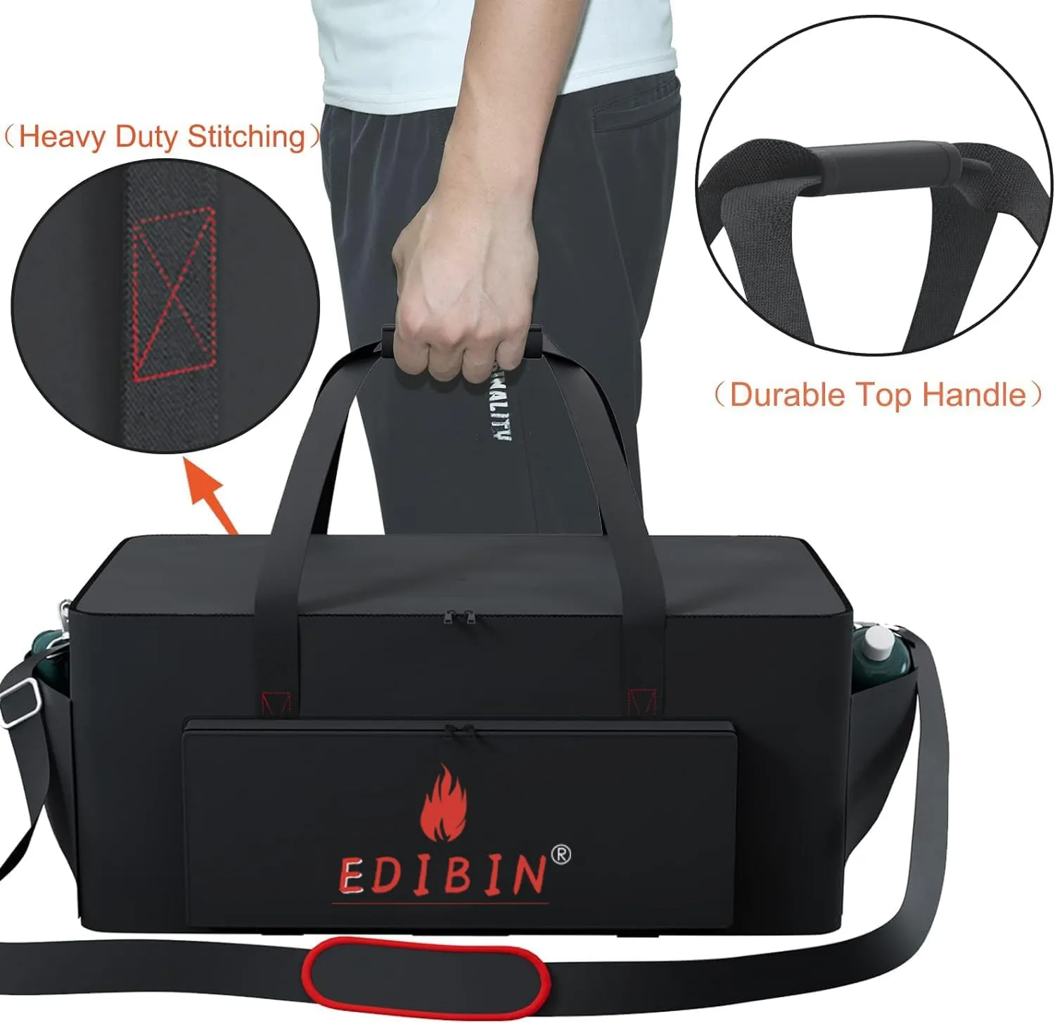 Grill Carry Bag Fit for Pit BOSS 10697 Tabletop Grill,Portable 600D Heavy Duty Weather Resistant Tabletop Grill Carry Bag for Pit BOSS 10697 Grill