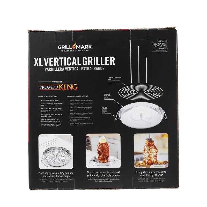 Grill Mark Trompo King Stainless Steel Grill Topper 13.25 in. W 1 pk