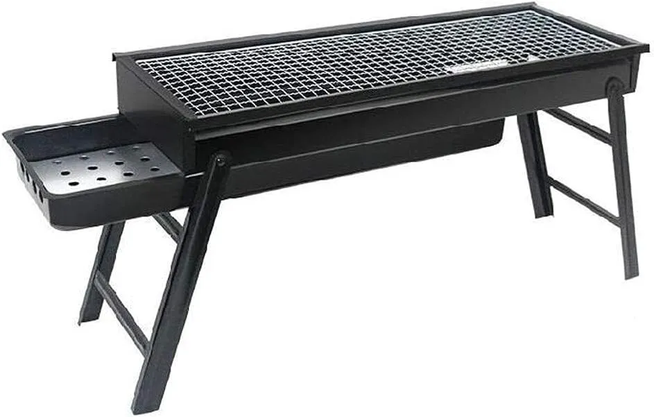Grill Outdoor Barbecue Foldable Charcoal Camping, Portable Picnic Table for The Festival of Garden Tent Party