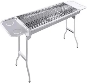 Grill Outdoor Barbecue Portable Charcoal, Suitable for Garden, Camping, Beach, Party 73x33x70cm