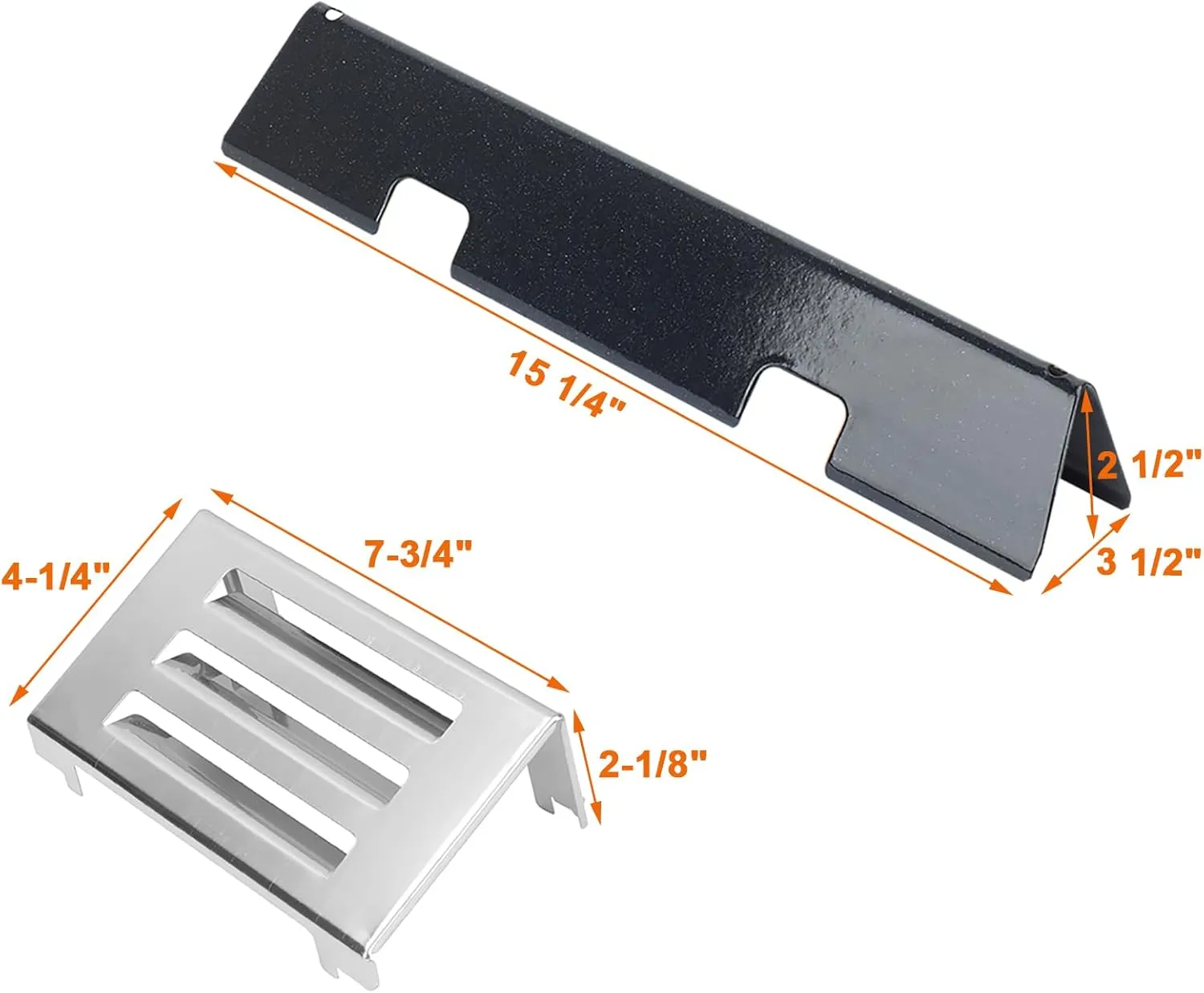 Grill Parts for Weber Spirit 2 Parts GS4 Spirit II 200 SER, Replacement Parts for Weber 7635 67045 69796 Flavorizer Bars, 69785 67024 Burner Tube, 69899 67278 Crossover Tube & 67060 Heat Deflector