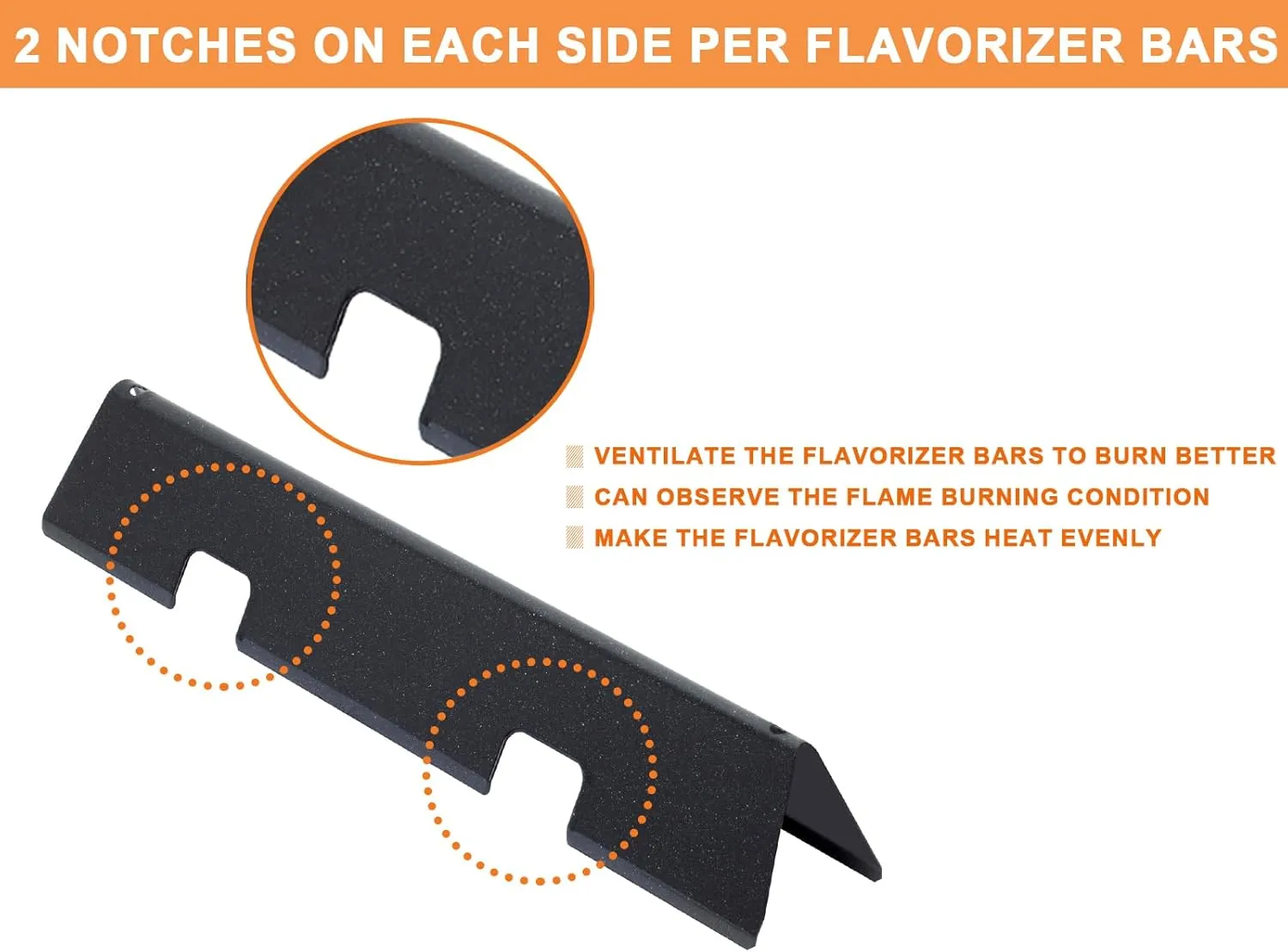 Grill Parts for Weber Spirit 2 Parts GS4 Spirit II 200 SER, Replacement Parts for Weber 7635 67045 69796 Flavorizer Bars, 69785 67024 Burner Tube, 69899 67278 Crossover Tube & 67060 Heat Deflector