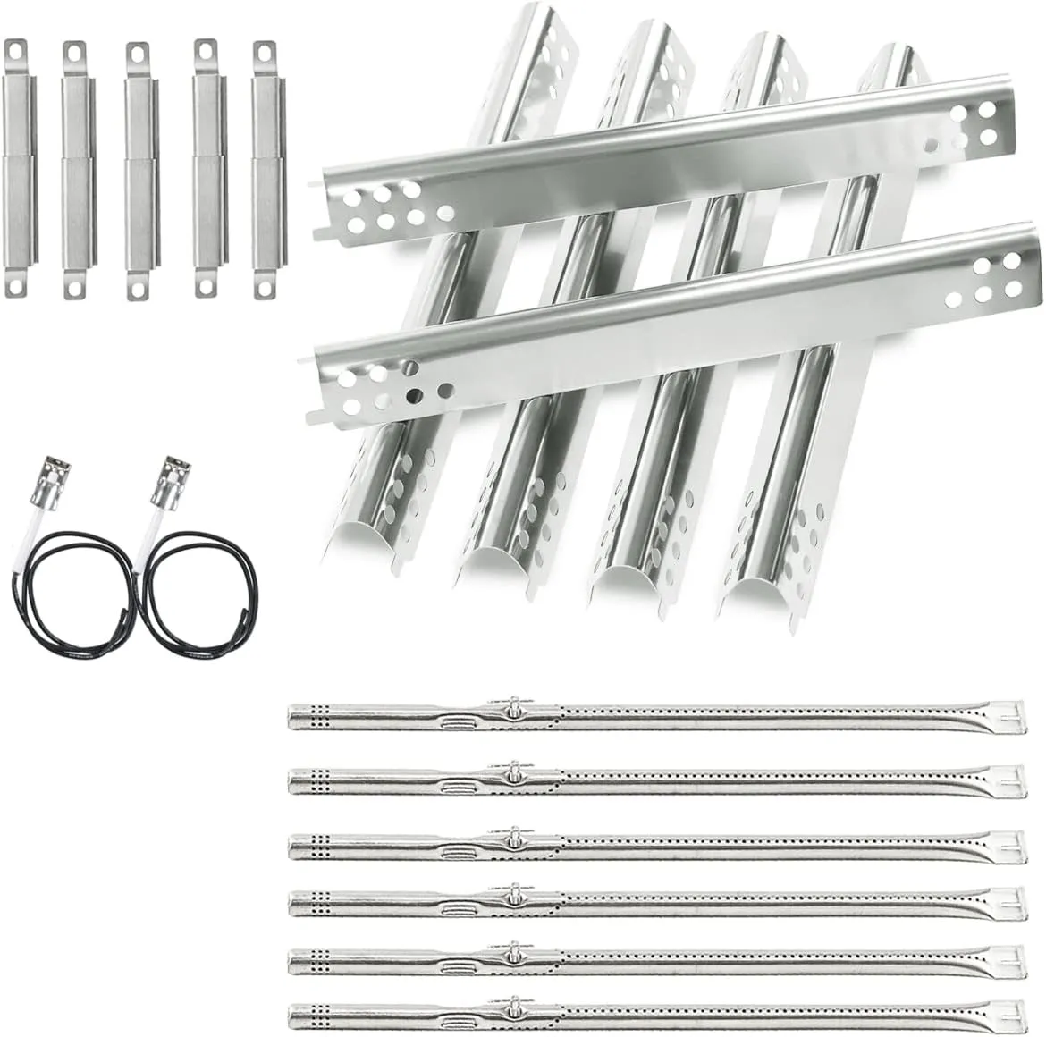 Grill Repair Parts for Charbroil Performance 6 Burner 463244819 463238218 463276517 463276617 466245917 463277918 463274819, G470-5200-W1 Burner Tube 470-0004-W1A Heat Plate for 6 Burner 463244819
