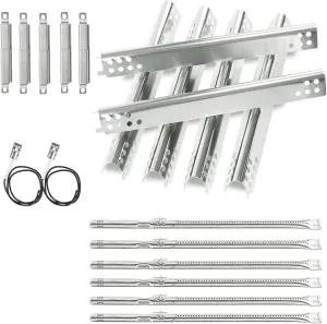 Grill Repair Parts for Charbroil Performance 6 Burner 463244819 463238218 463276517 463276617 466245917 463277918 463274819, G470-5200-W1 Burner Tube 470-0004-W1A Heat Plate for 6 Burner 463244819