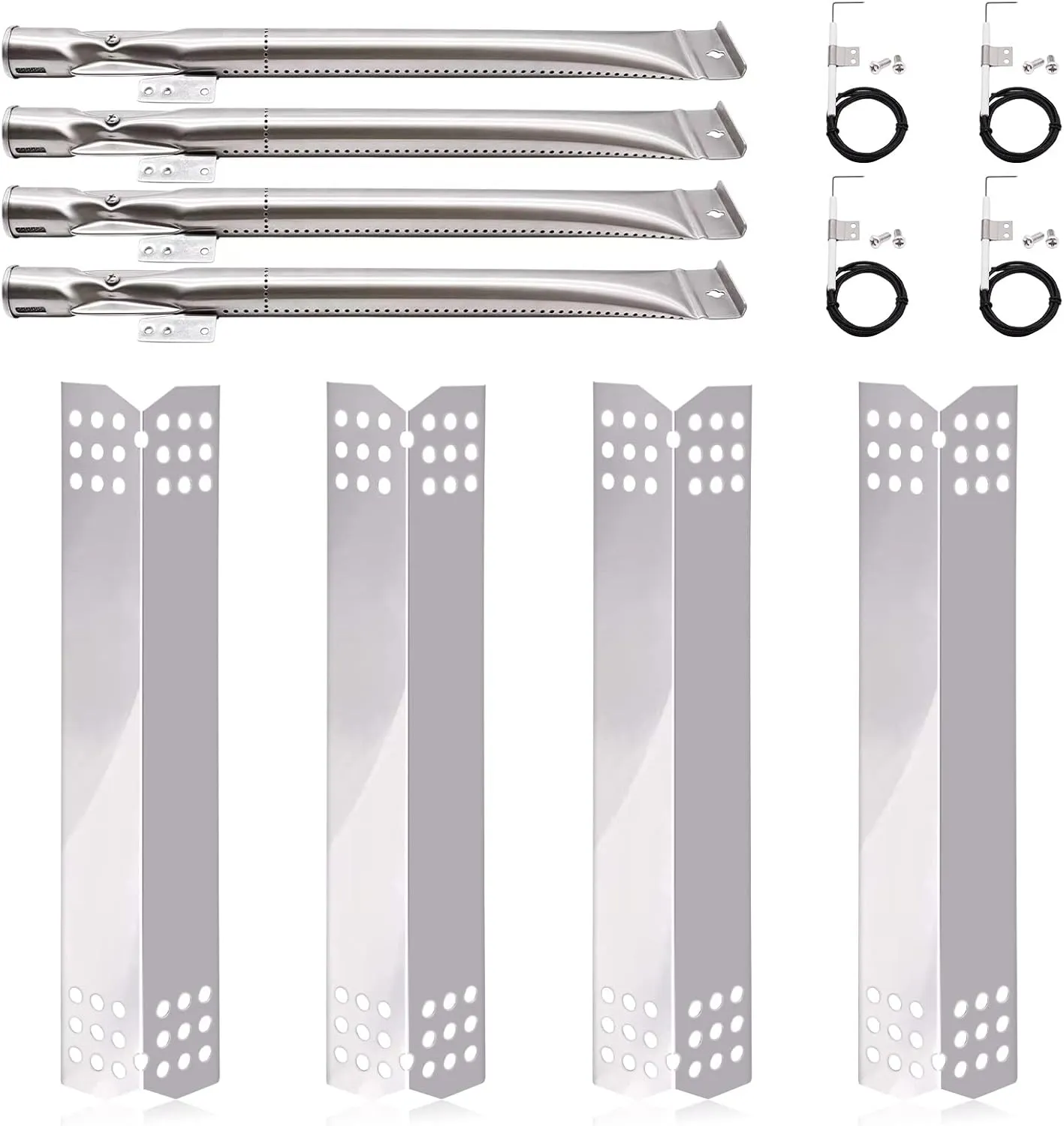 Grill Replacement Parts for Home Depot Nexgrill 4 Burner 720-0830H, 720-0783E, BHG 720-0783H, 720-0783W Grill Parts. Stainless Steel Heat Plates, Burners and Igniters for Ken/More 122.33492410