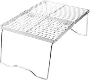 Grills Collapsible Grill Outdoor Campfire For Camping Barbecue Grill Tool Folding Grill Picnic Grate Encrypted Stainless Steel