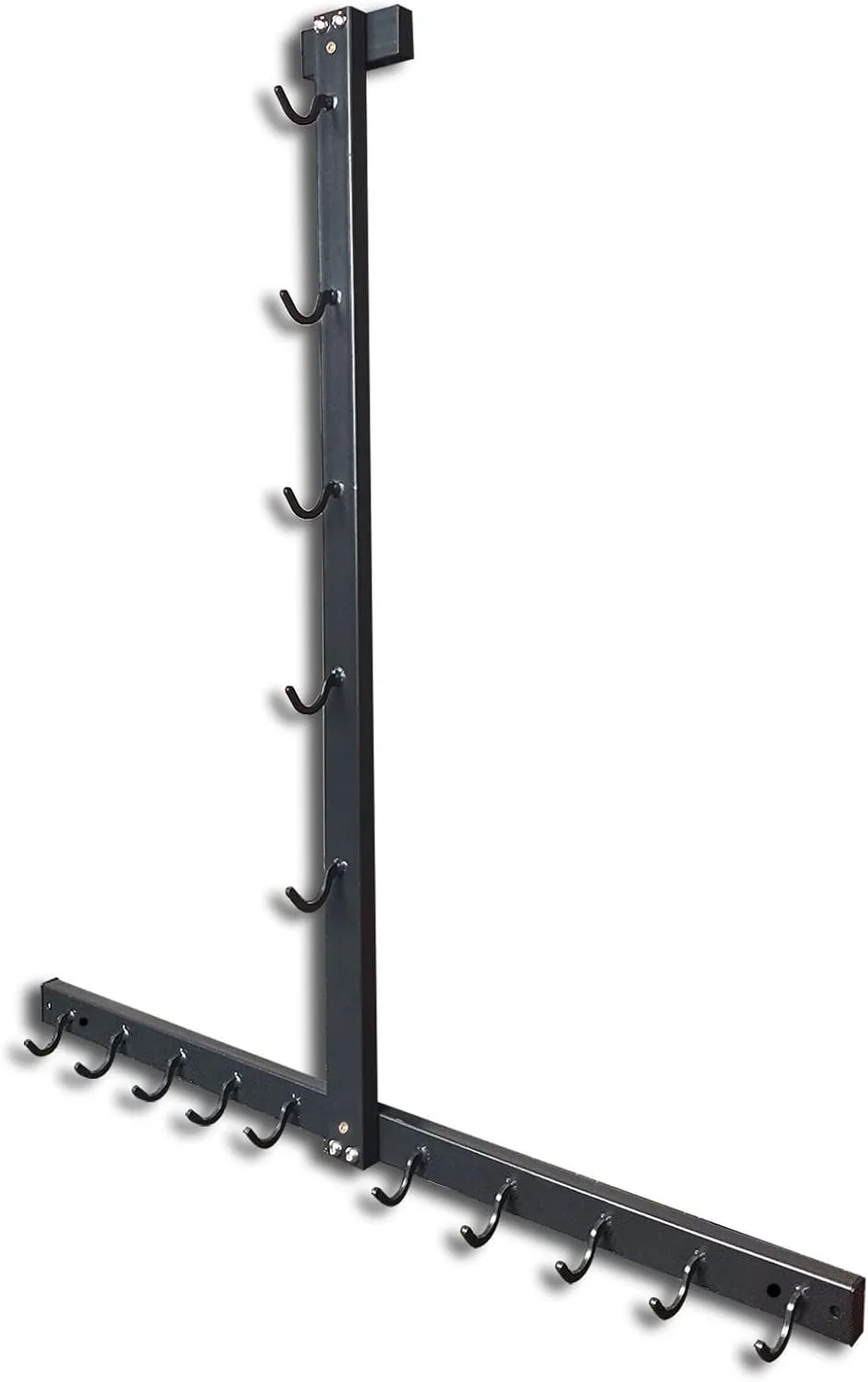 Gym Fitness LAT Pull Down Bar Storage Rack for Mag Grip - Heavy Duty A-Frame Stand for LAT Pulldown Attachments