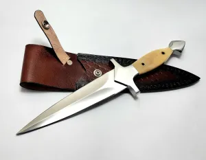 Hand forged doctor Dagger, Fixed Blade Knife with Sheath, Dagger Knife, Knives for Men Tactical, Athame, Full Tang Knife, Survival Knives, Hunting Knife with Sheath stainless steel dagger