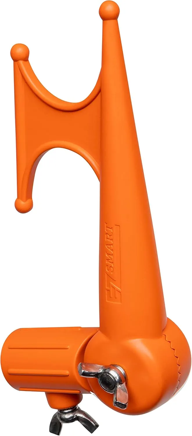Handy Hook, Multi-Purpose Utility Hook, Adjustable Elbow, Screw on to Standard Thread Extension Pole for Hanging Bird Feeders, Christmas Lights, Ropes, Boats, Pool, and More