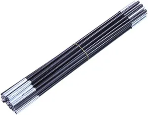 Happyyami 2Pcs Fiberglass Tent Pole Kit Replacement Sections Each for Multiplayer Tent Durable Support Bar Kit for Camping Hiking Trekking