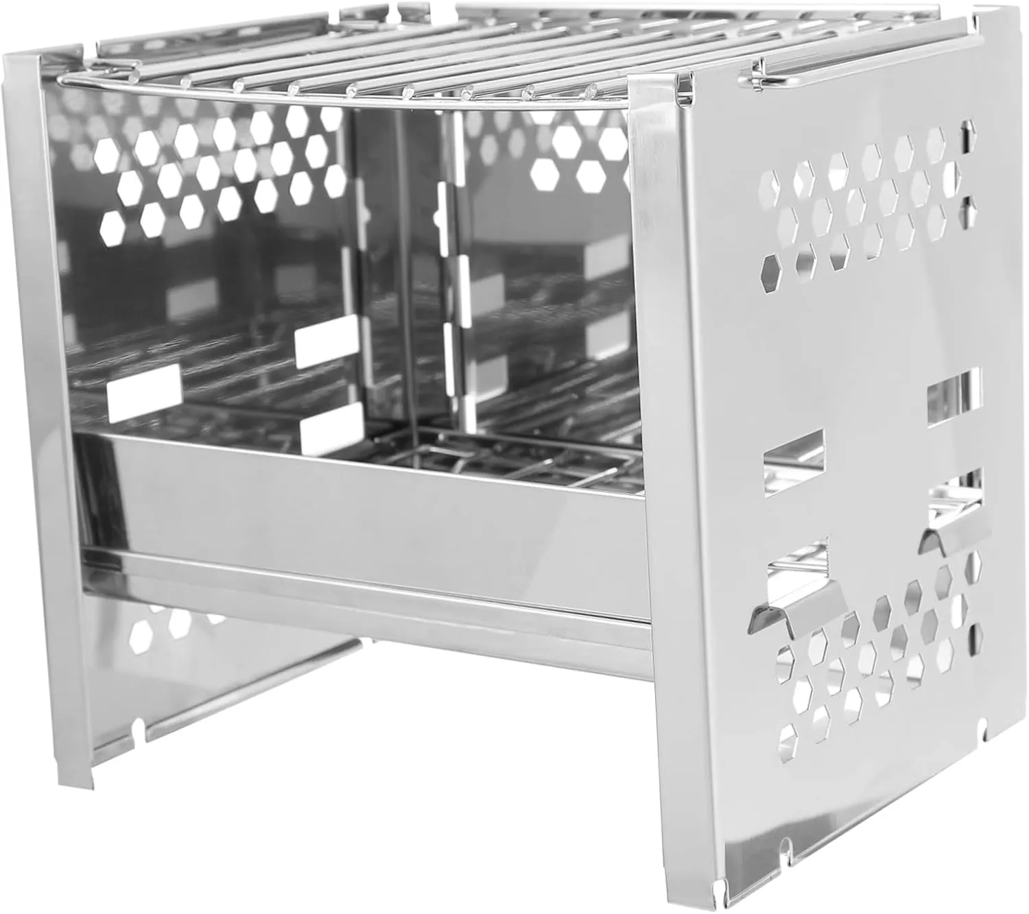Happyyami Camping Grill Propane Portable Stainless Steel BBQ Compact Size Construction
